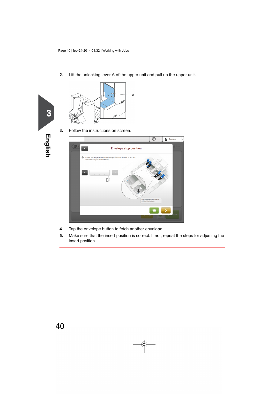 English | Formax 6606 Series User Manual | Page 44 / 159