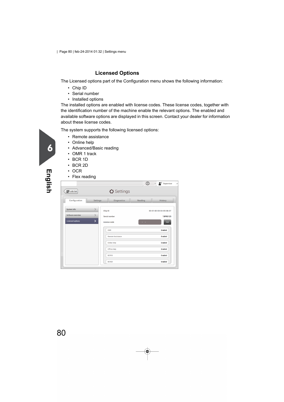 Licensed options, English | Formax 6606 Series User Manual | Page 84 / 159