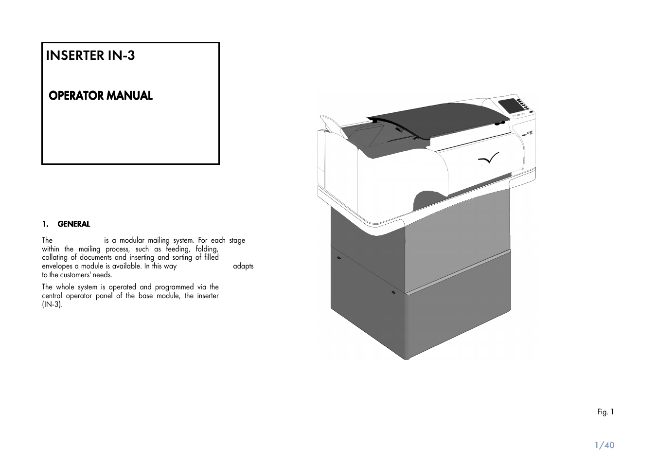 Operator manual | Formax 6900 Series User Manual | Page 2 / 41