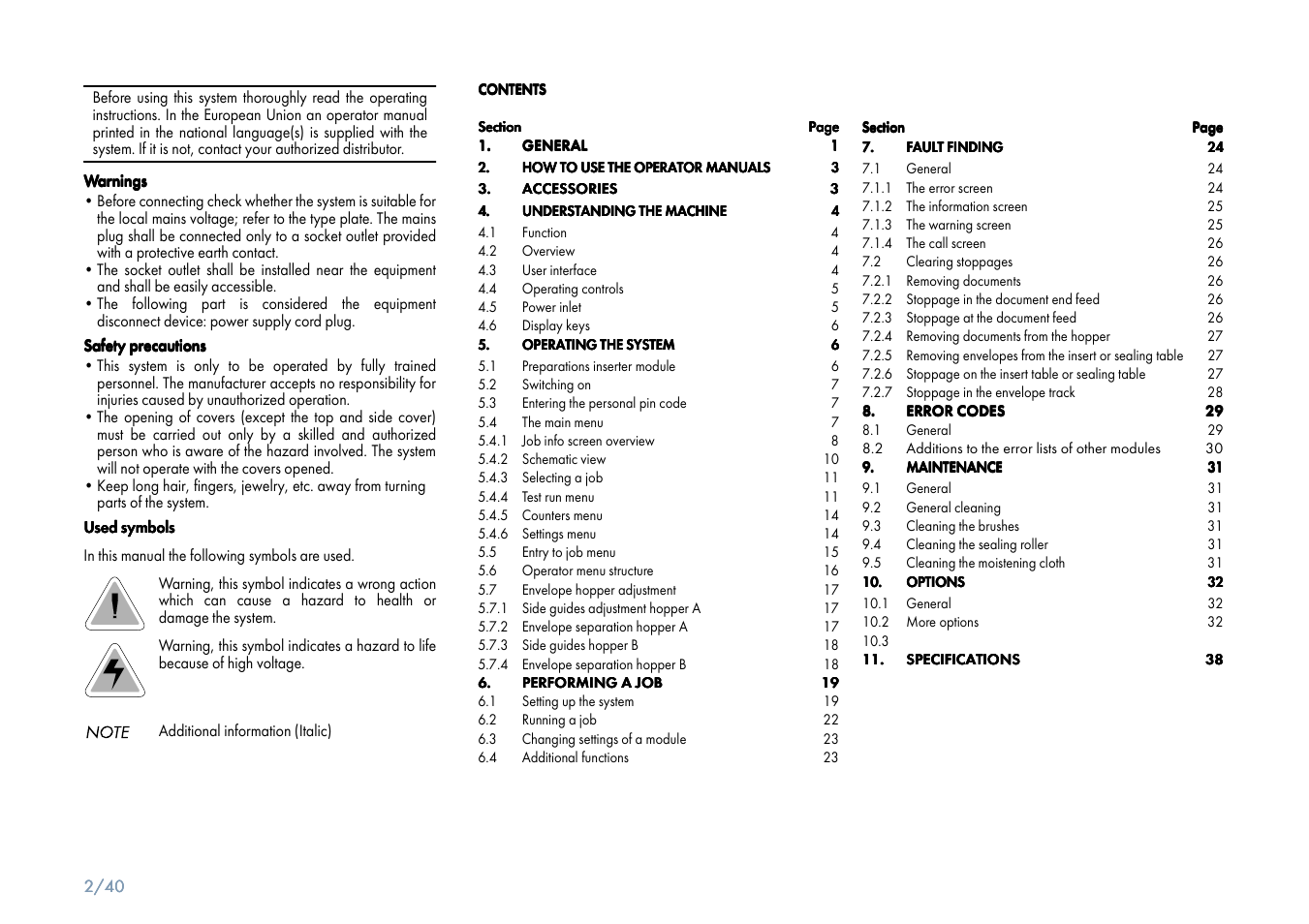 Formax 6900 Series User Manual | Page 3 / 41