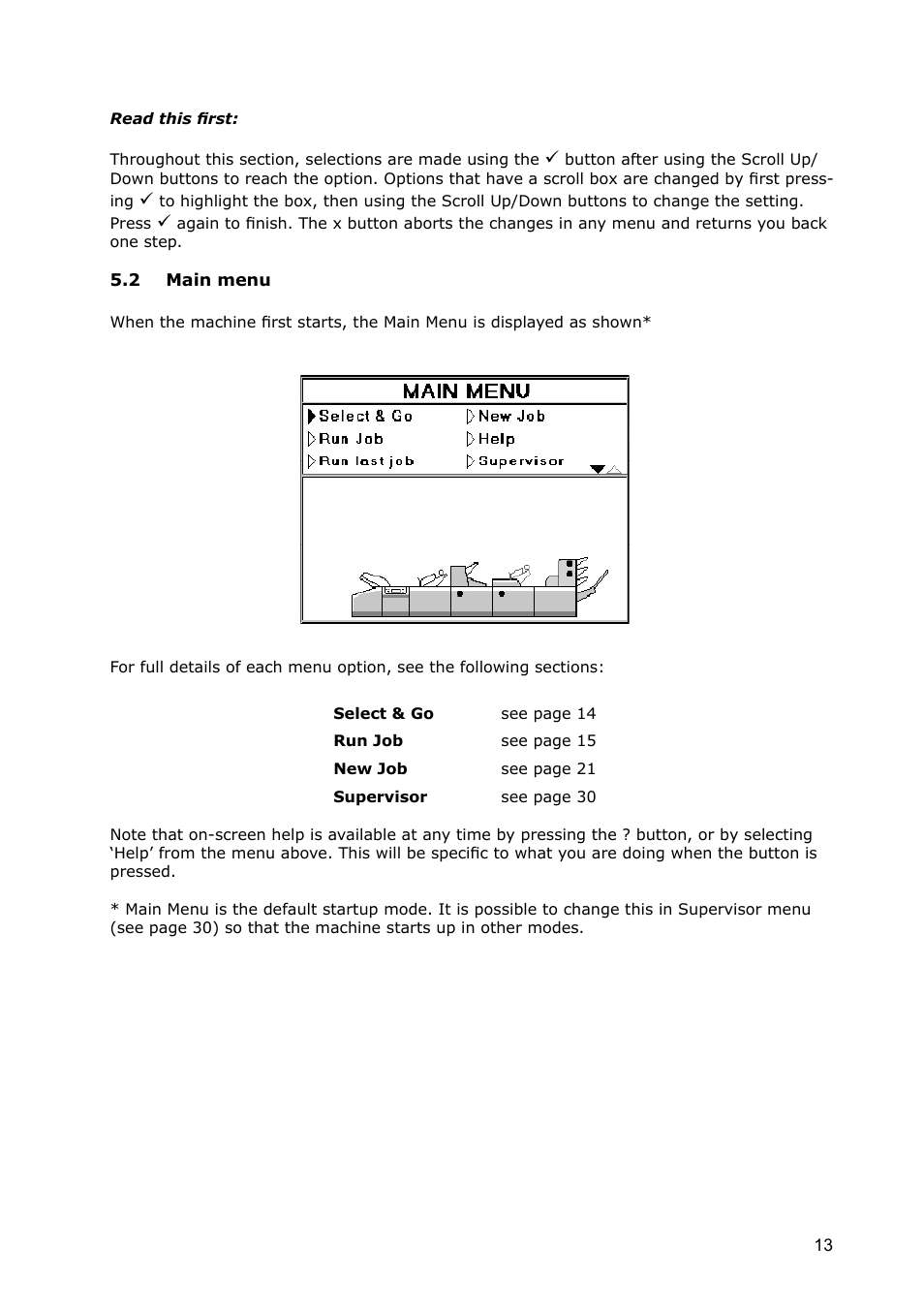 2 main menu | Formax 7100 Series User Manual | Page 14 / 47