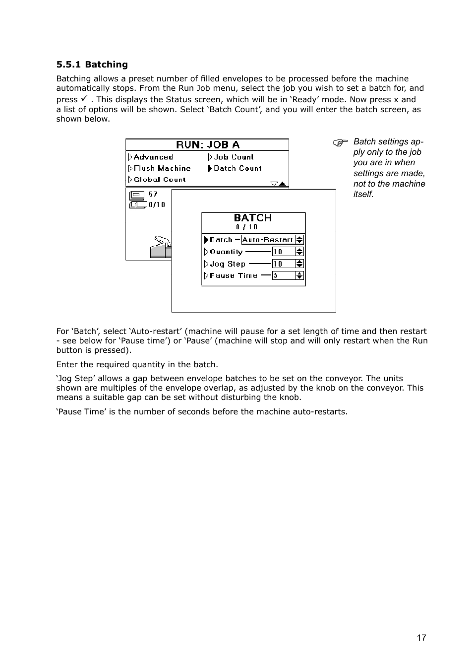 1 batching | Formax 7100 Series User Manual | Page 18 / 47