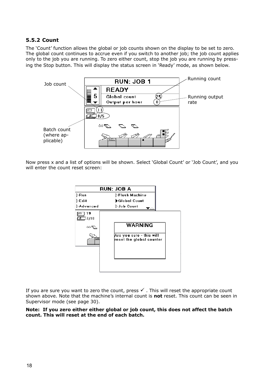 2 count | Formax 7100 Series User Manual | Page 19 / 47