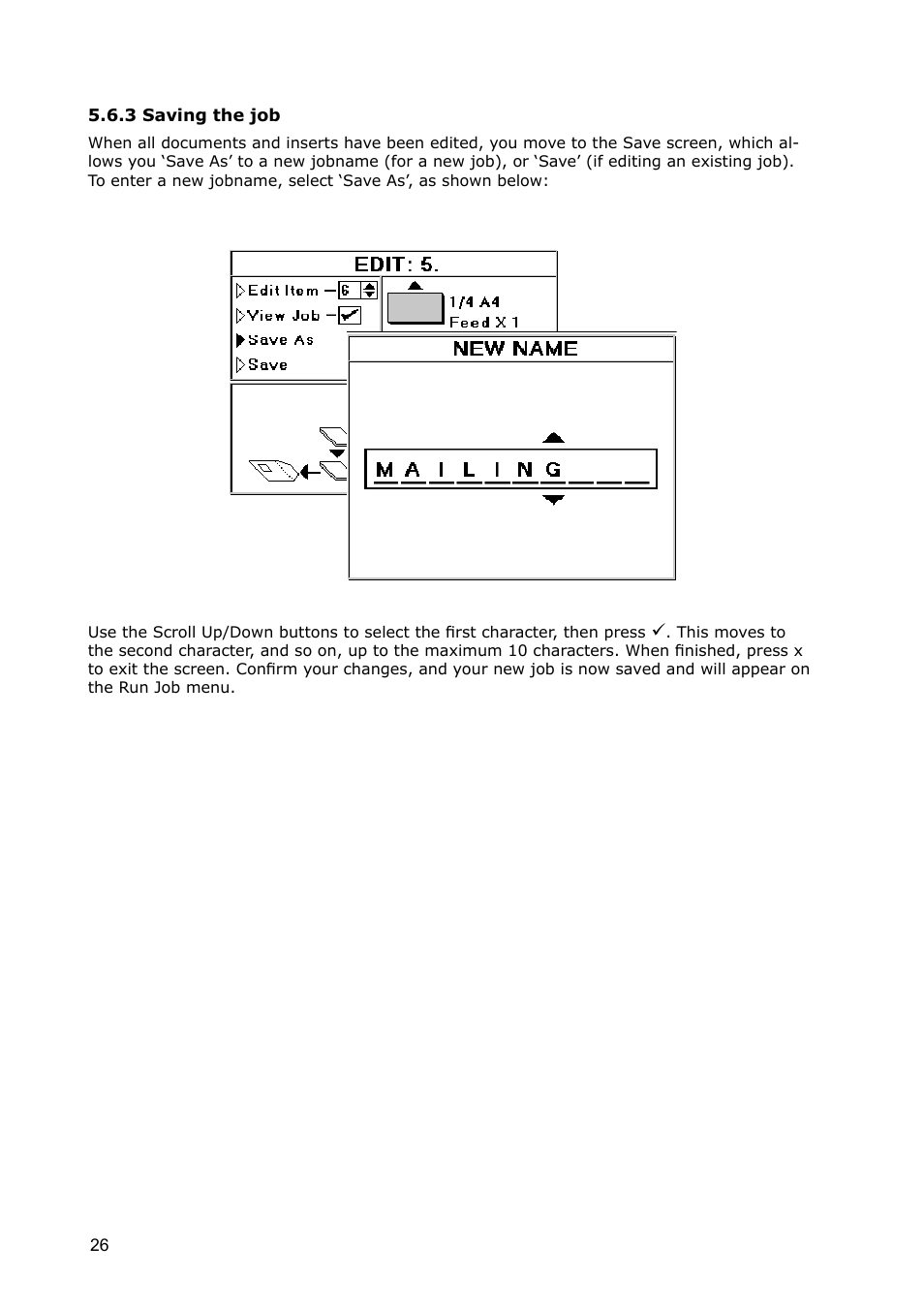 3 saving a job | Formax 7100 Series User Manual | Page 27 / 47