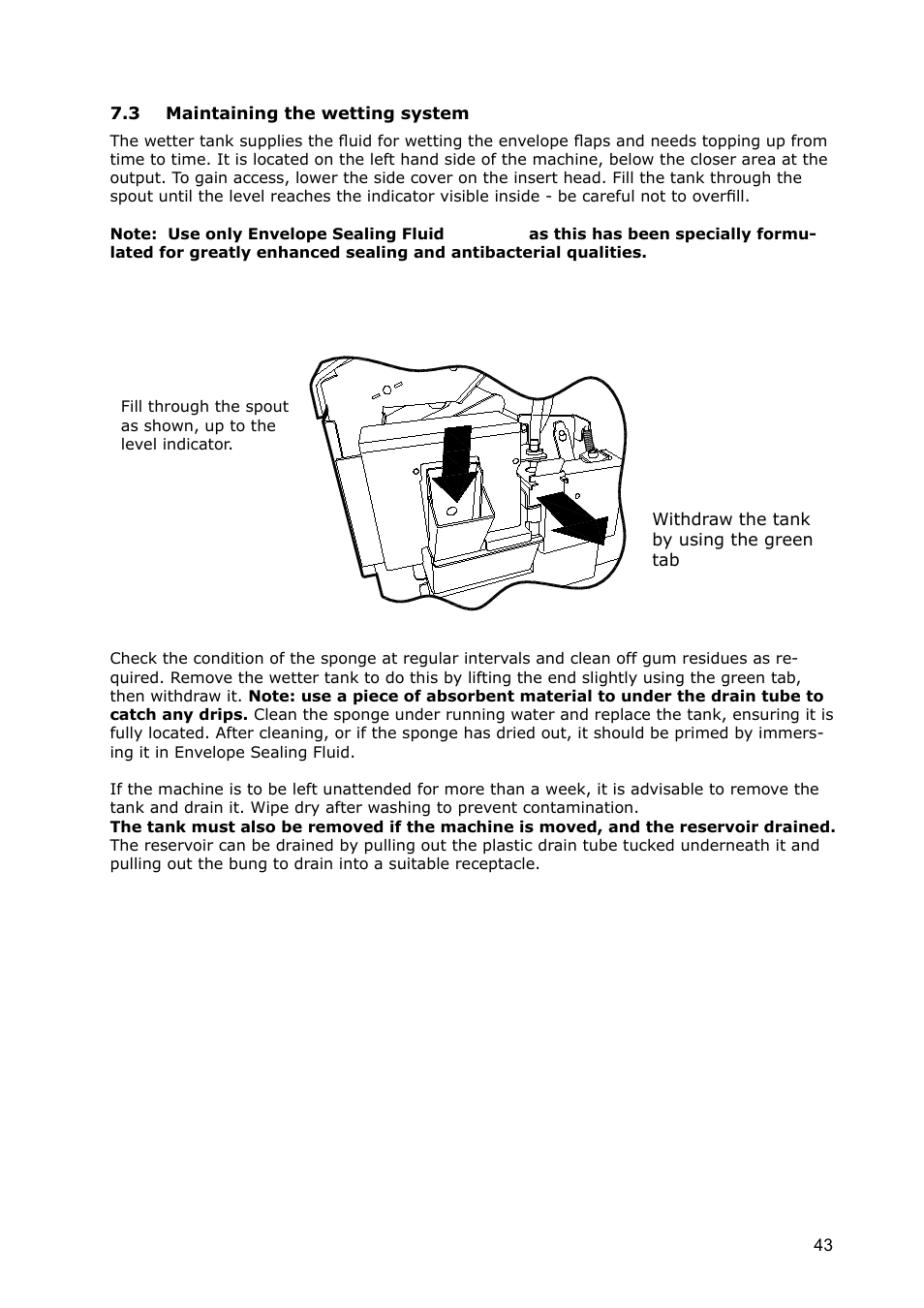 3 wetting system | Formax 7100 Series User Manual | Page 44 / 47