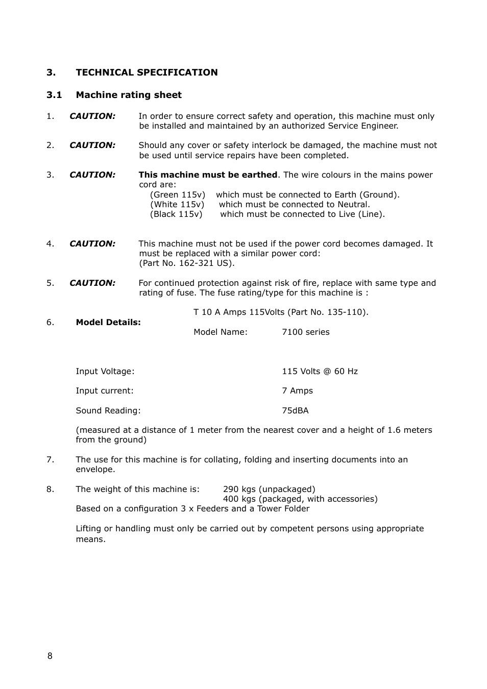 Formax 7100 Series User Manual | Page 9 / 47
