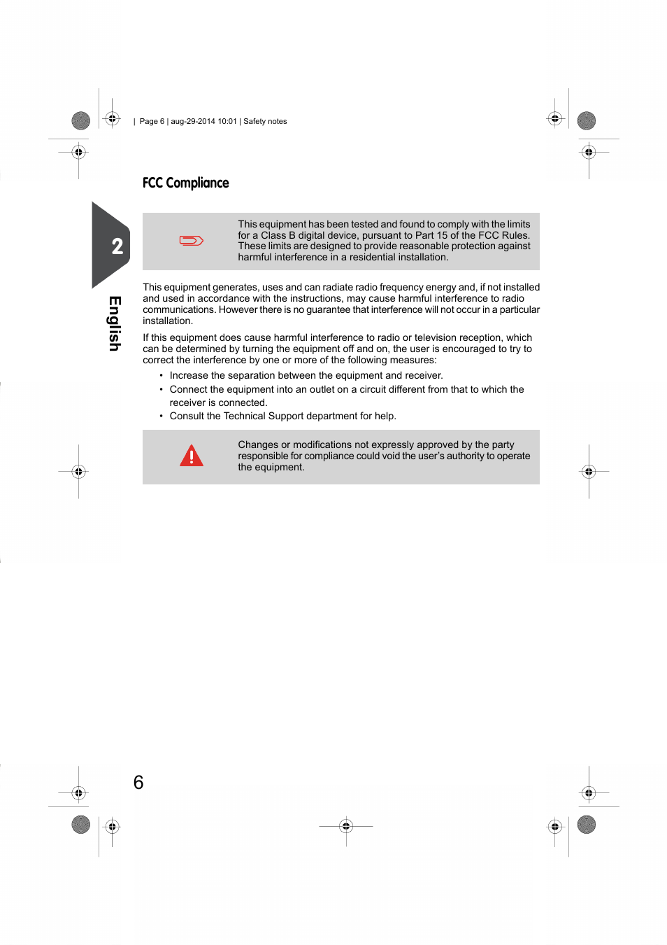 Fcc compliance, English | Formax 7102/7102XT Series User Manual | Page 9 / 100