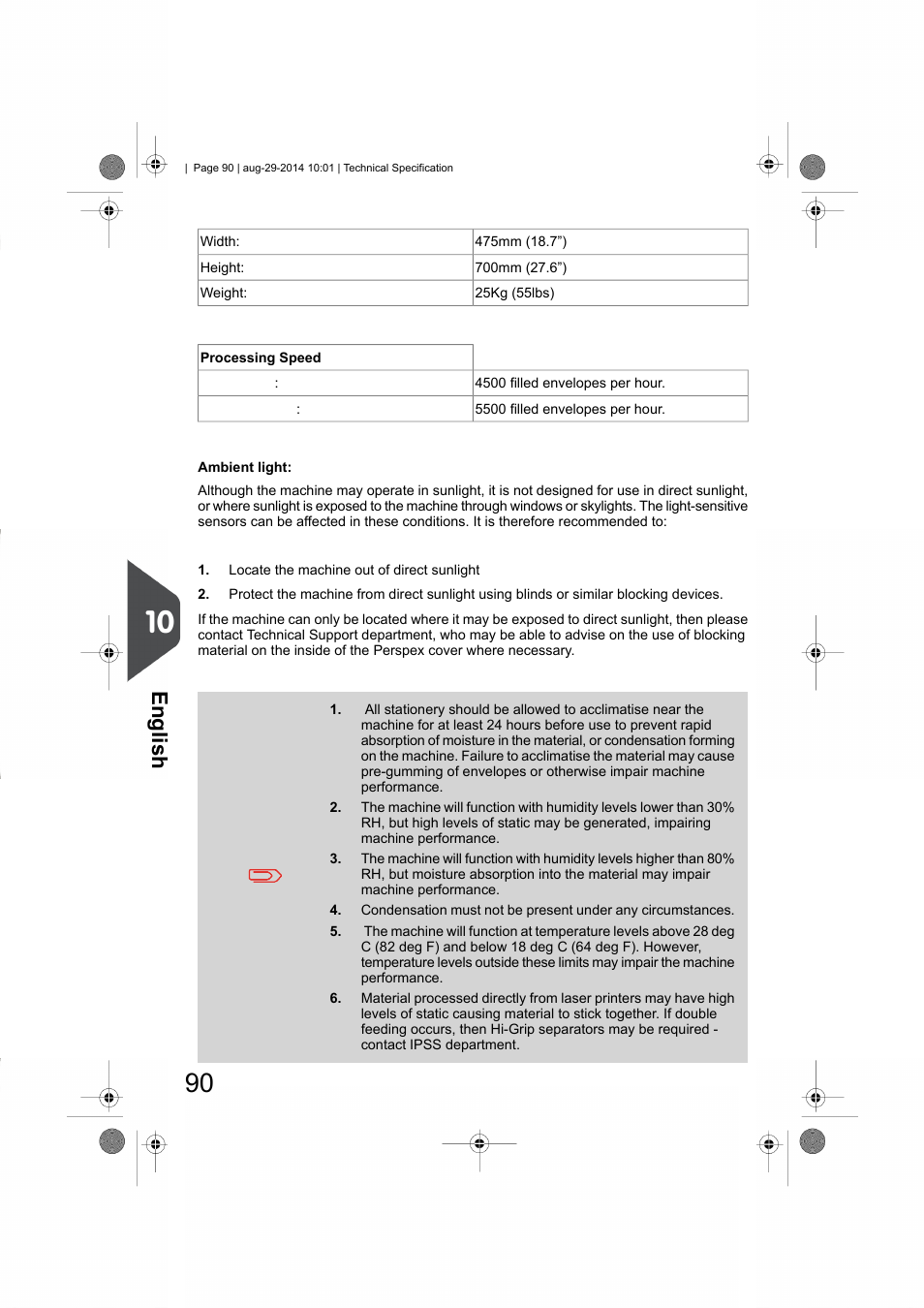 English | Formax 7102/7102XT Series User Manual | Page 93 / 100