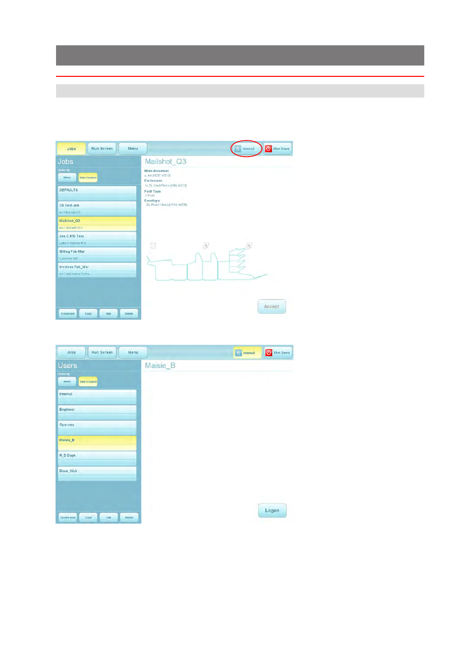 Switching the user | Formax 7200 Series User Manual | Page 20 / 76