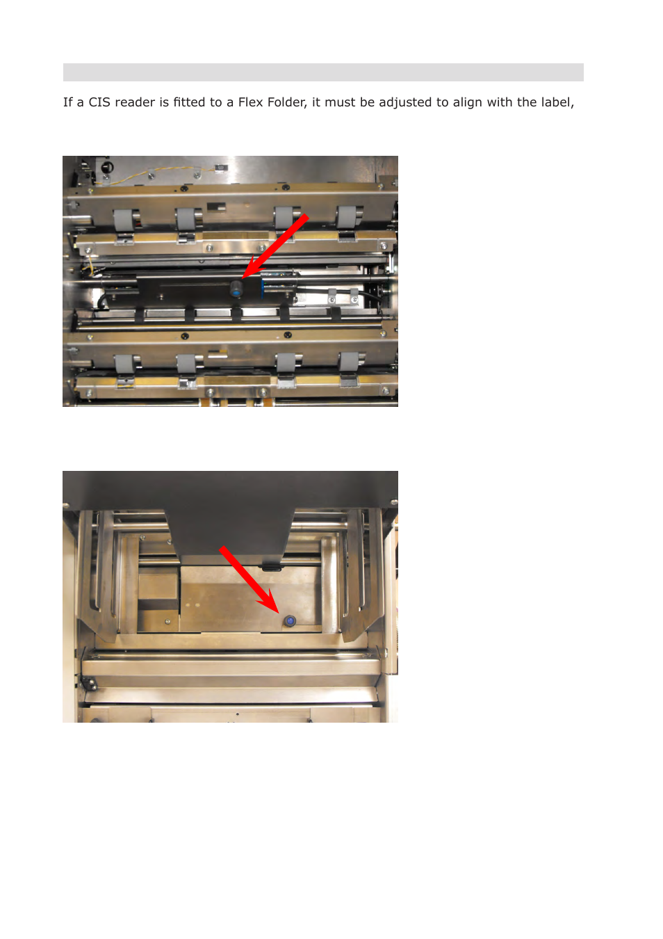 Adsjusting the cis reader | Formax 7200 Series User Manual | Page 61 / 76