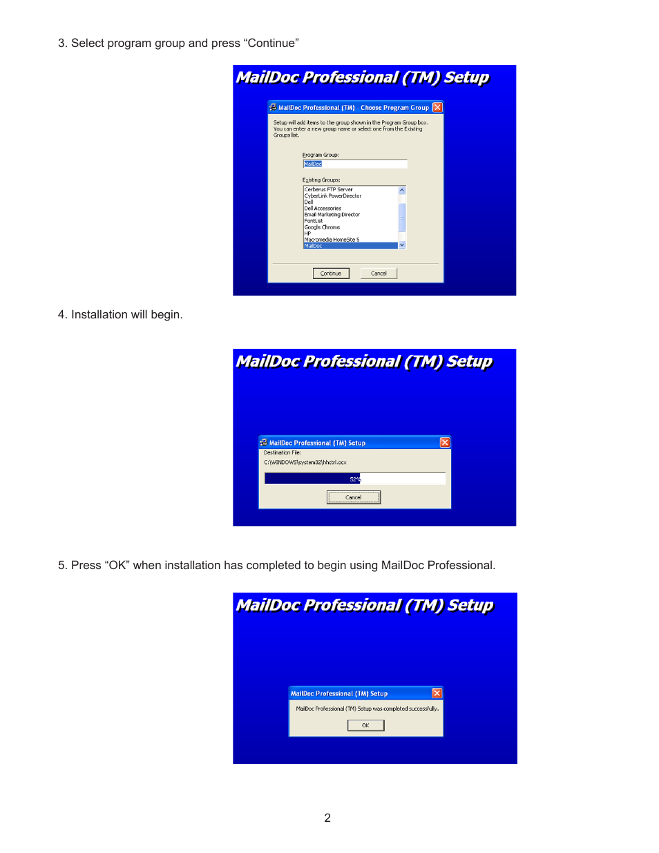 Formax MailDoc Professional Installation/Setup Guide, Rev. 2 User Manual | Page 6 / 30
