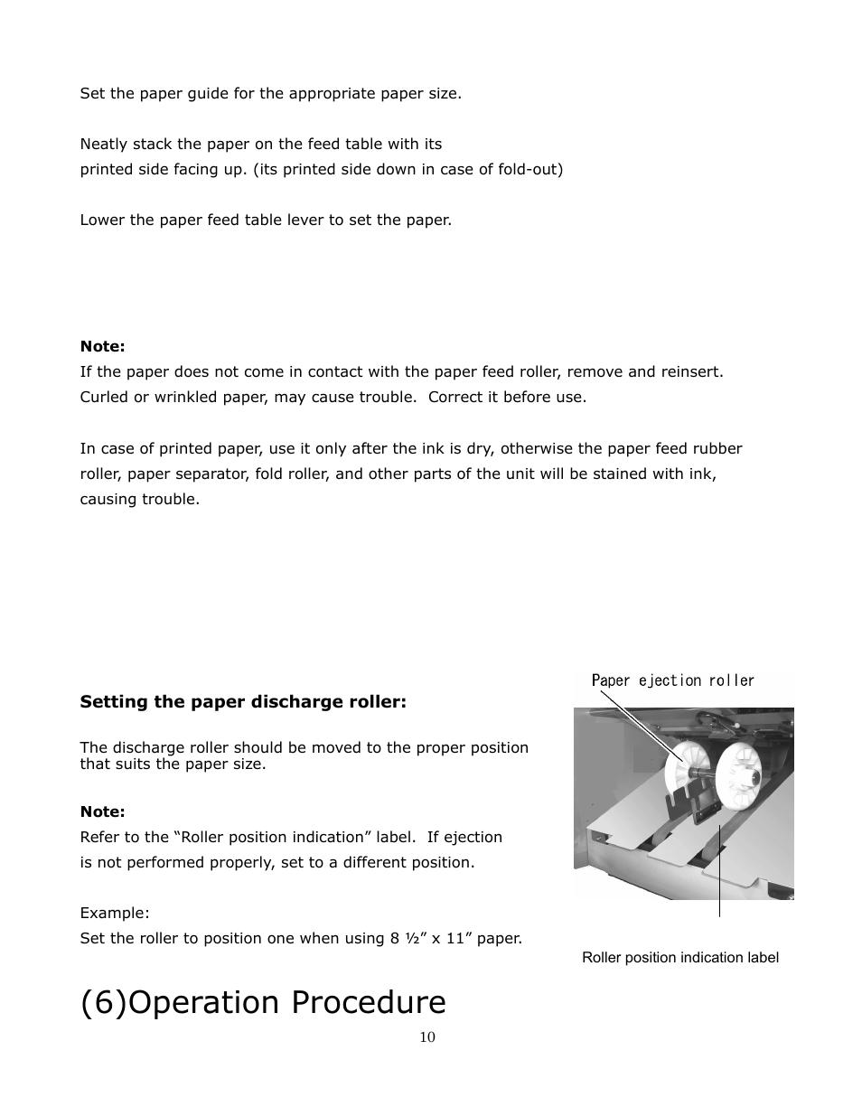 6)operation procedure | Formax FD 332 User Manual | Page 10 / 20