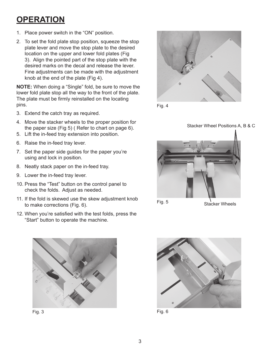 Operation | Formax FD 340 User Manual | Page 7 / 13