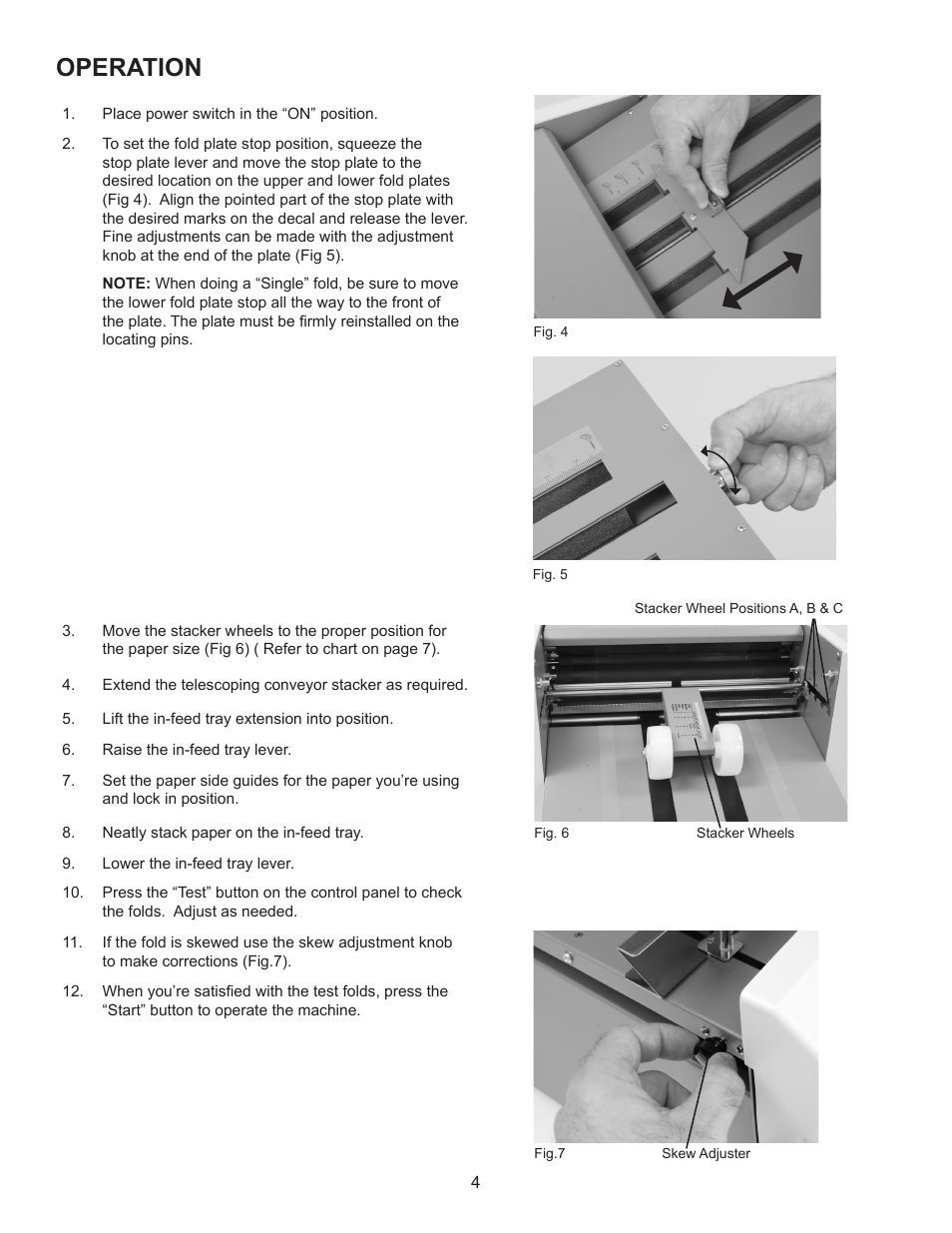 Operation | Formax FD 342 User Manual | Page 8 / 15