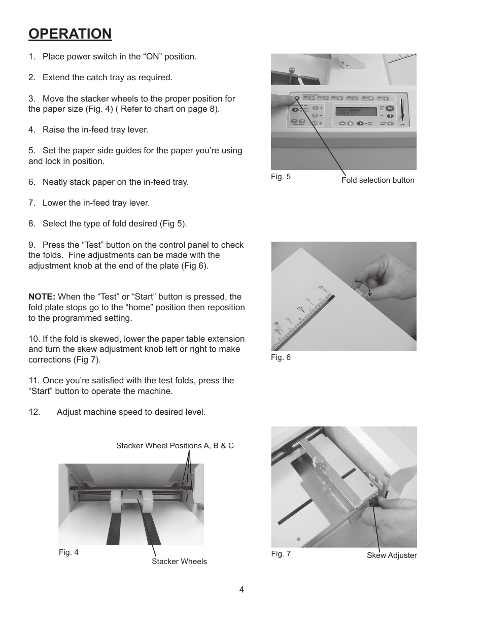 Operation | Formax FD 380 User Manual | Page 8 / 16