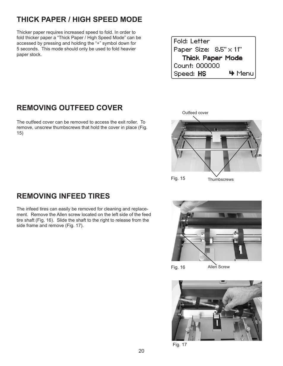 Removing infeed tires | Formax FD 382 / FD 38X User Manual | Page 24 / 27