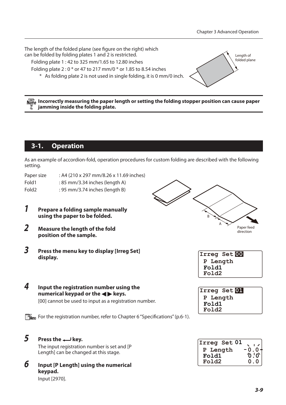 1. operation, Operation -9 | Formax FD 3200 User Manual | Page 46 / 93