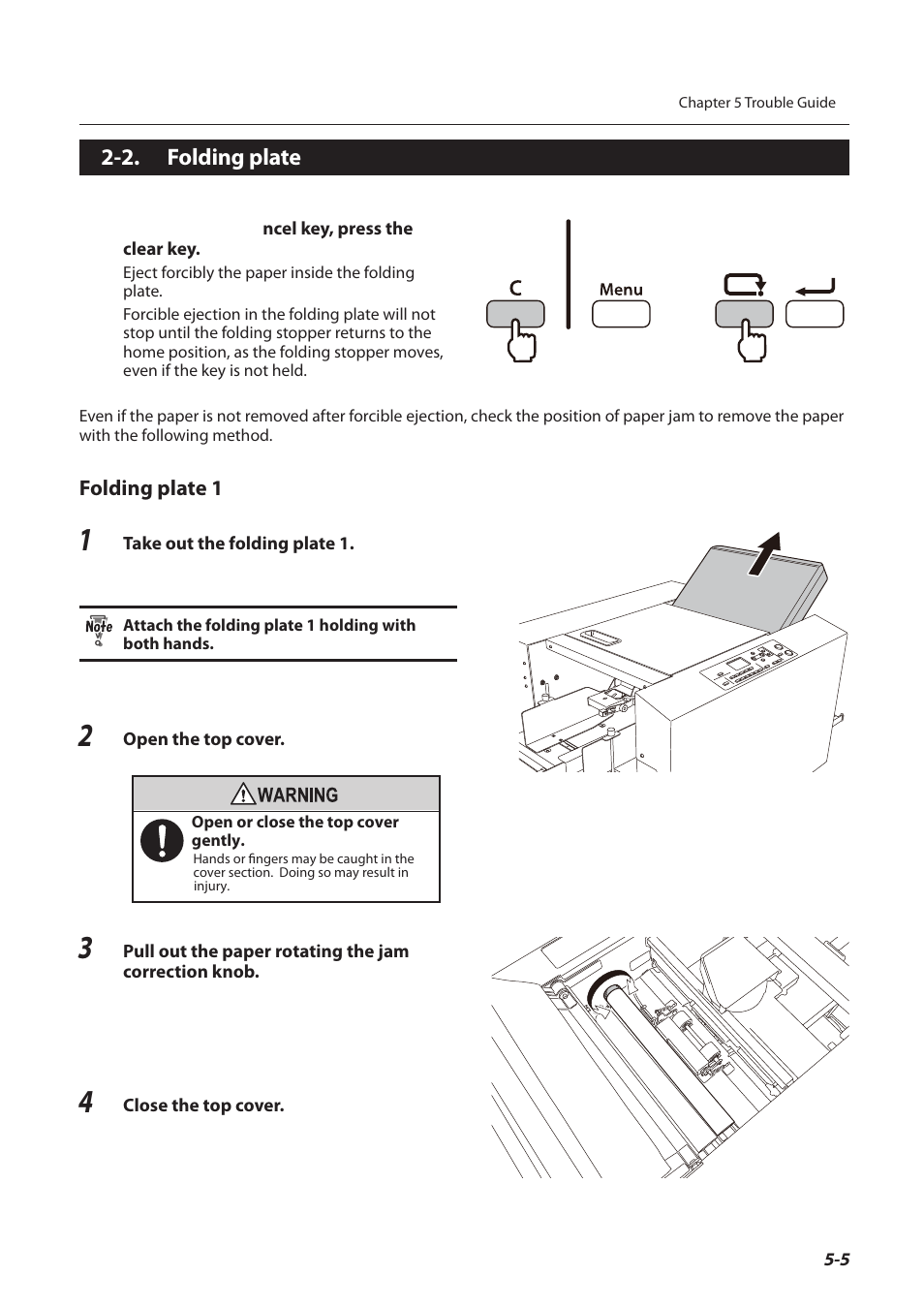 2. folding plate, Folding plate -5 | Formax FD 3200 User Manual | Page 84 / 93