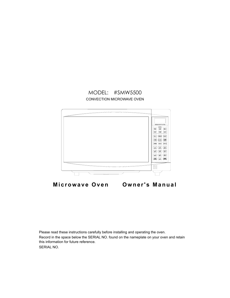 Curtis SMW5500 User Manual | 13 pages