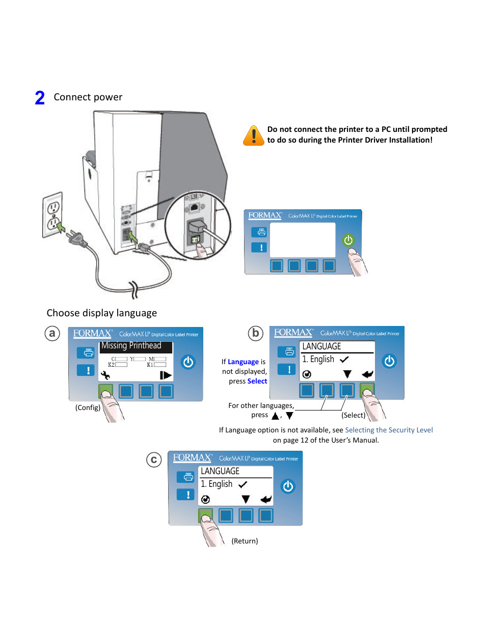 Formax ColorMaxLP Quick Setup Guide User Manual | Page 3 / 8