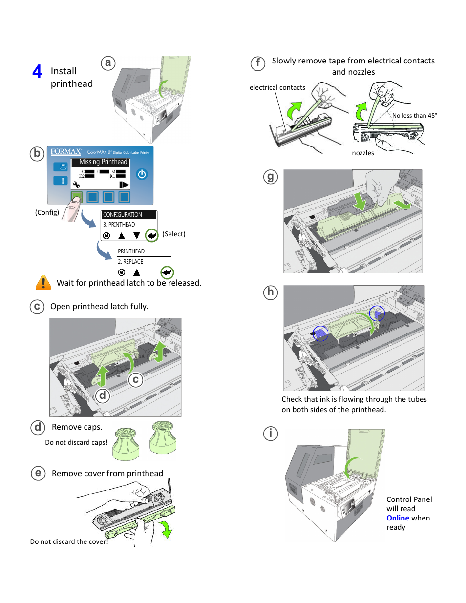 Ab c, Gh i | Formax ColorMaxLP Quick Setup Guide User Manual | Page 5 / 8