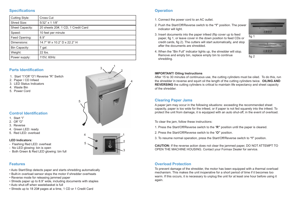 Formax FD 8202CC, Rev 1 User Manual | Page 2 / 2