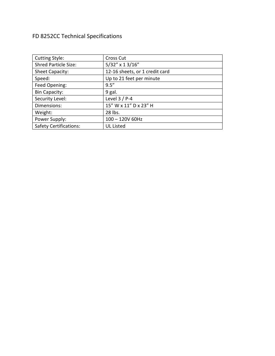 Formax FD 8252CC User Manual | Page 2 / 6