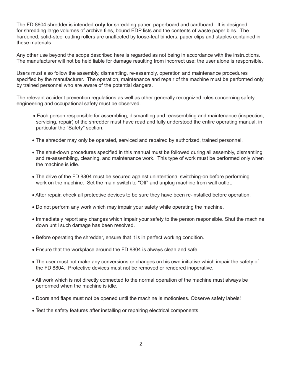 Formax FD 8804 User Manual | Page 5 / 24