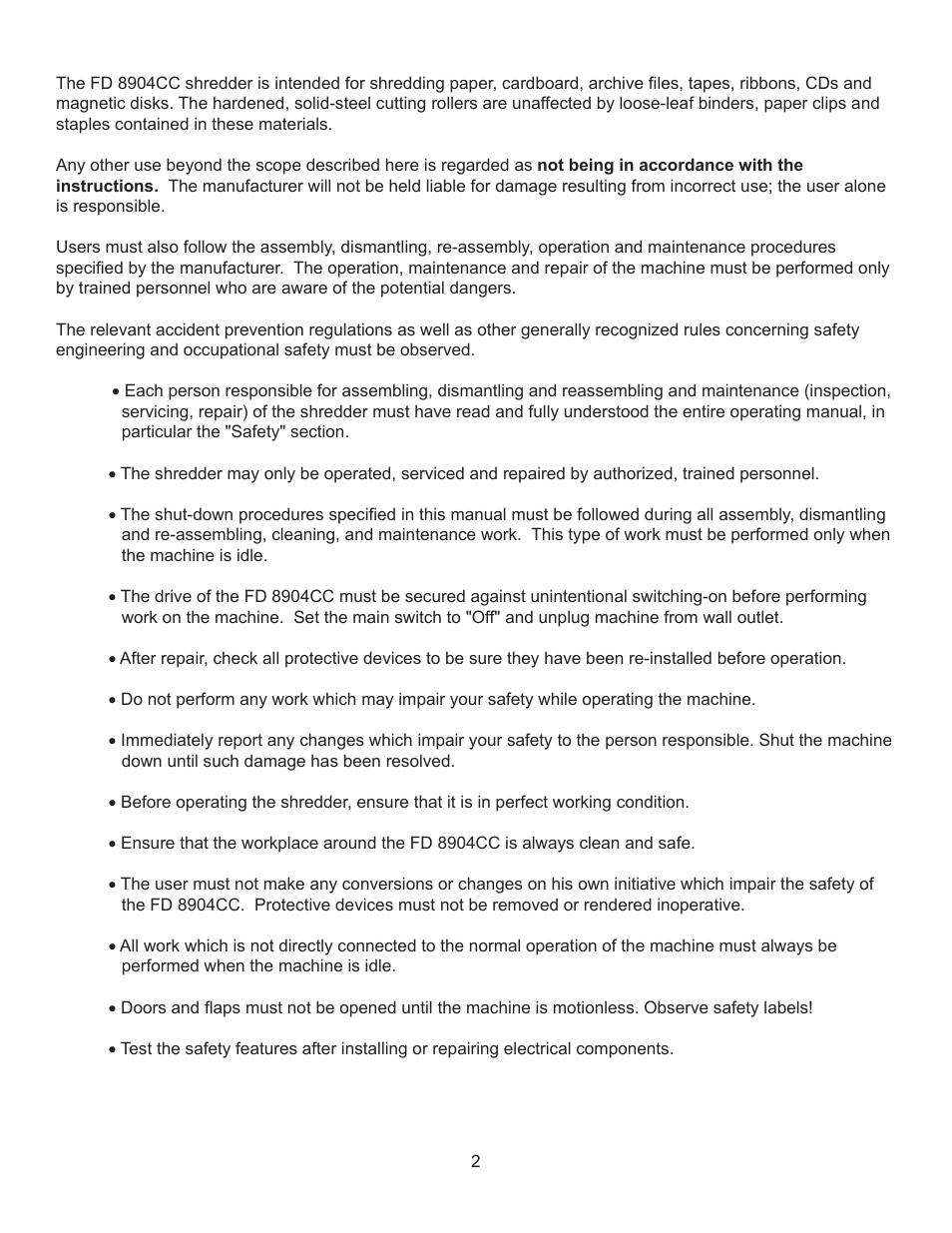 Formax FD 8904CC User Manual | Page 5 / 27