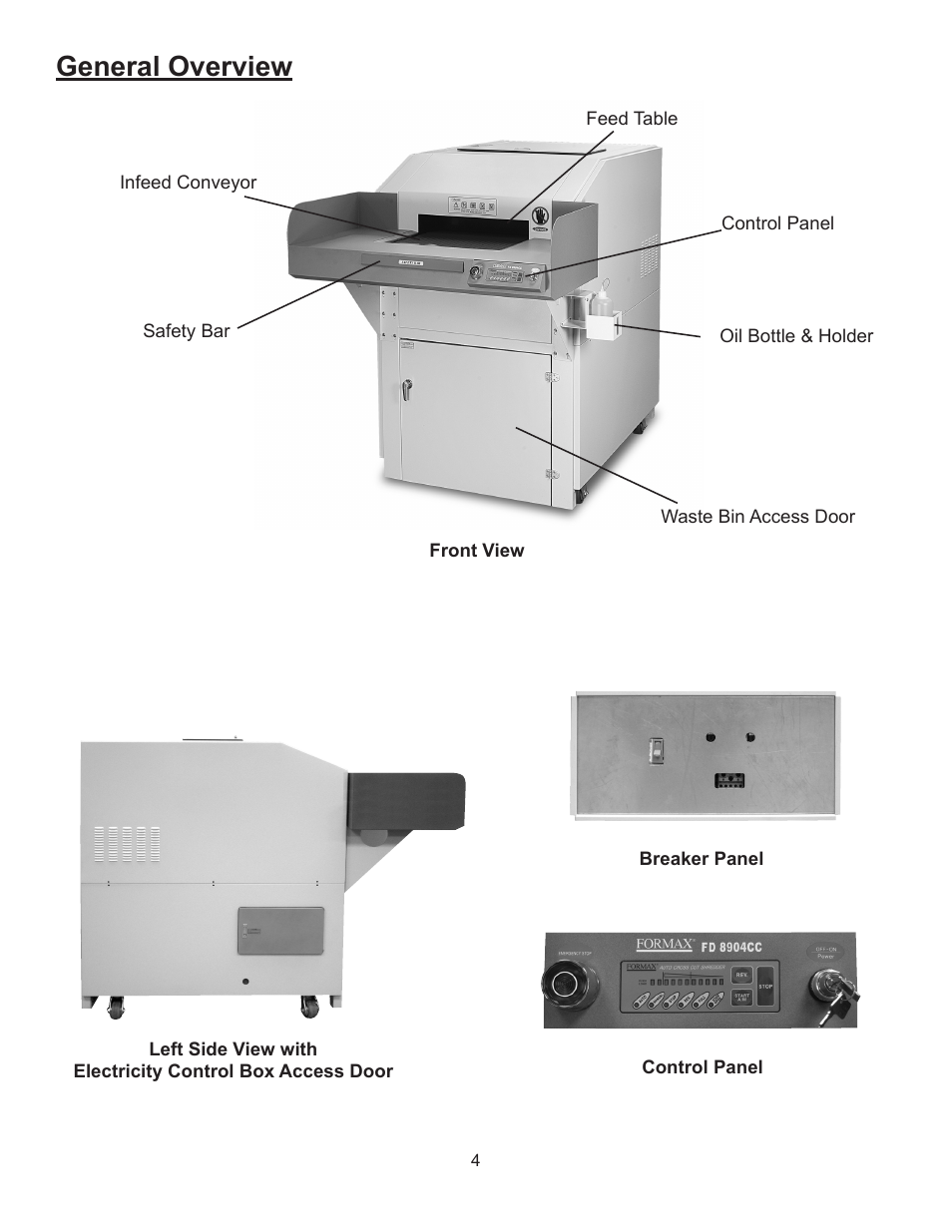 General overview | Formax FD 8904CC User Manual | Page 7 / 27