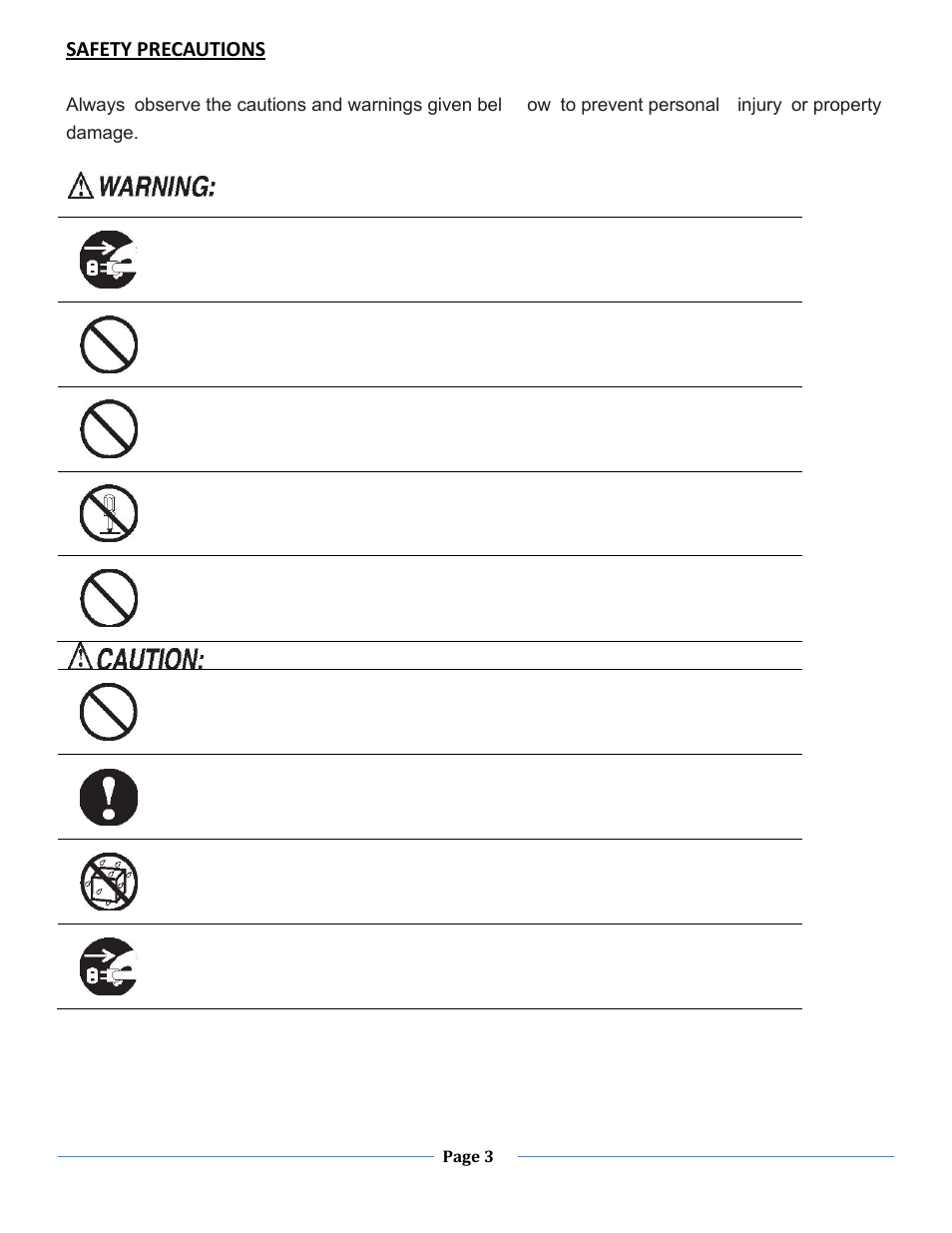 Safety precautions | Formax FD 120 User Manual | Page 3 / 15