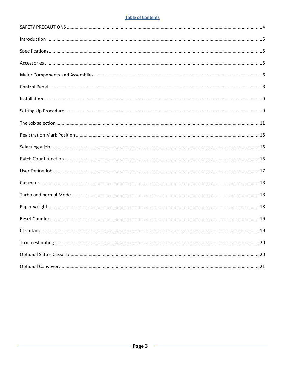 Formax FD 125 User Manual | Page 3 / 23