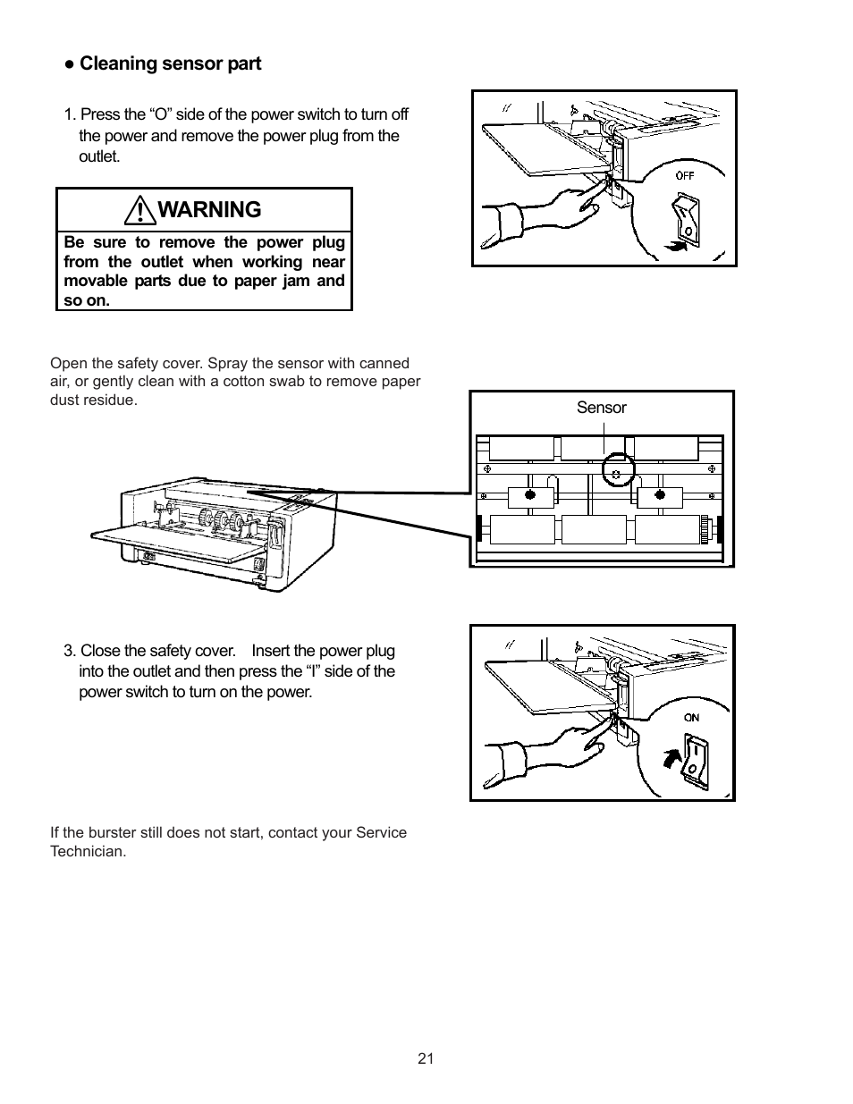 Warning | Formax FD 4170 User Manual | Page 25 / 25