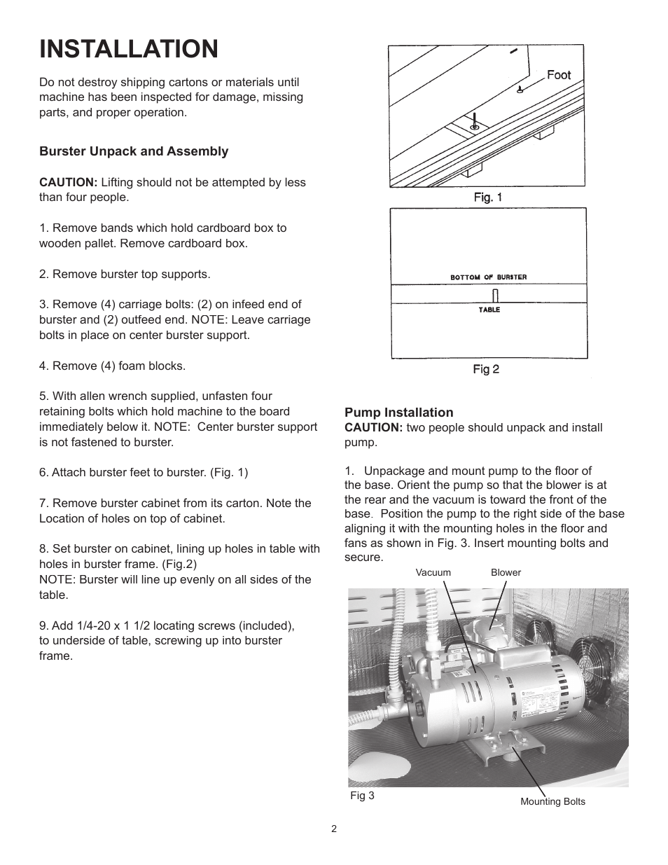 Installation | Formax FD 4400 User Manual | Page 6 / 16