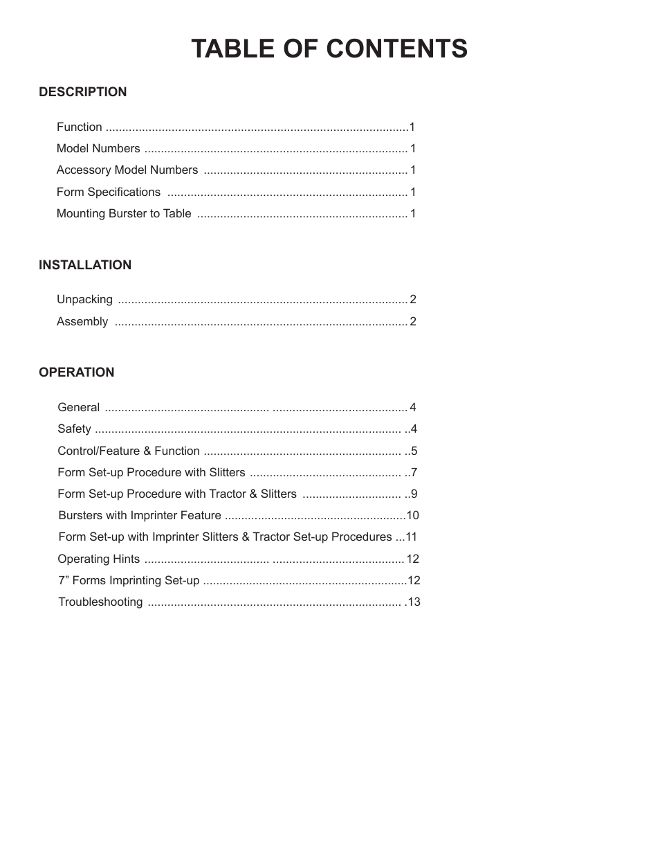 Formax FD 540 User Manual | Page 2 / 17