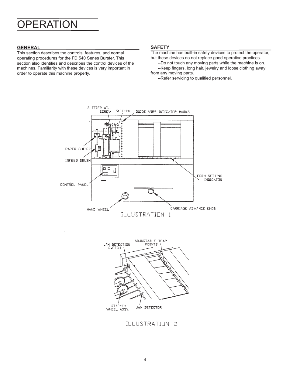 Operation | Formax FD 540 User Manual | Page 6 / 17