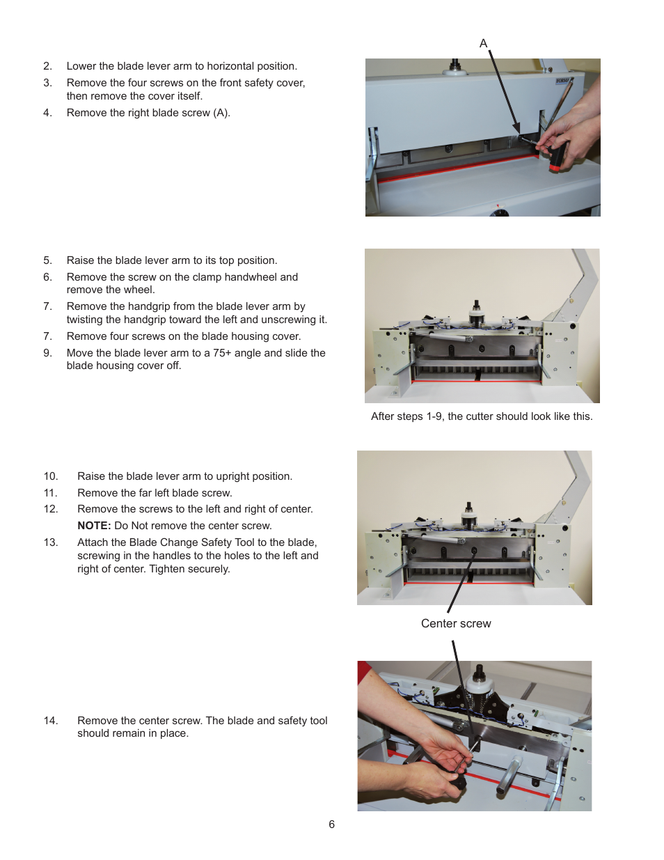 Formax Cut-True 15M User Manual | Page 9 / 10