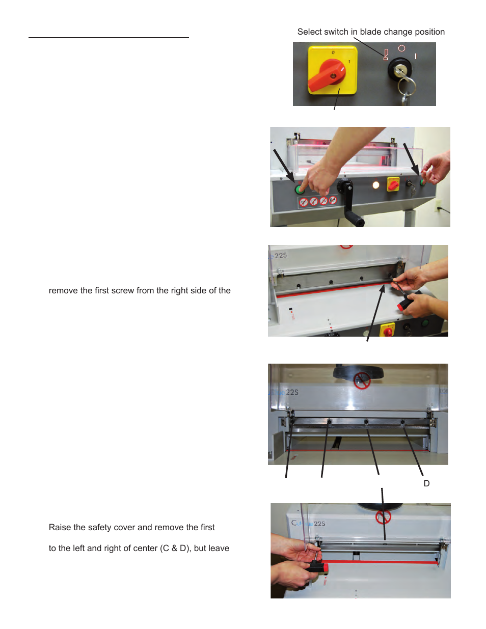 Blade replacement procedure | Formax Cut-True 22S User Manual | Page 10 / 13