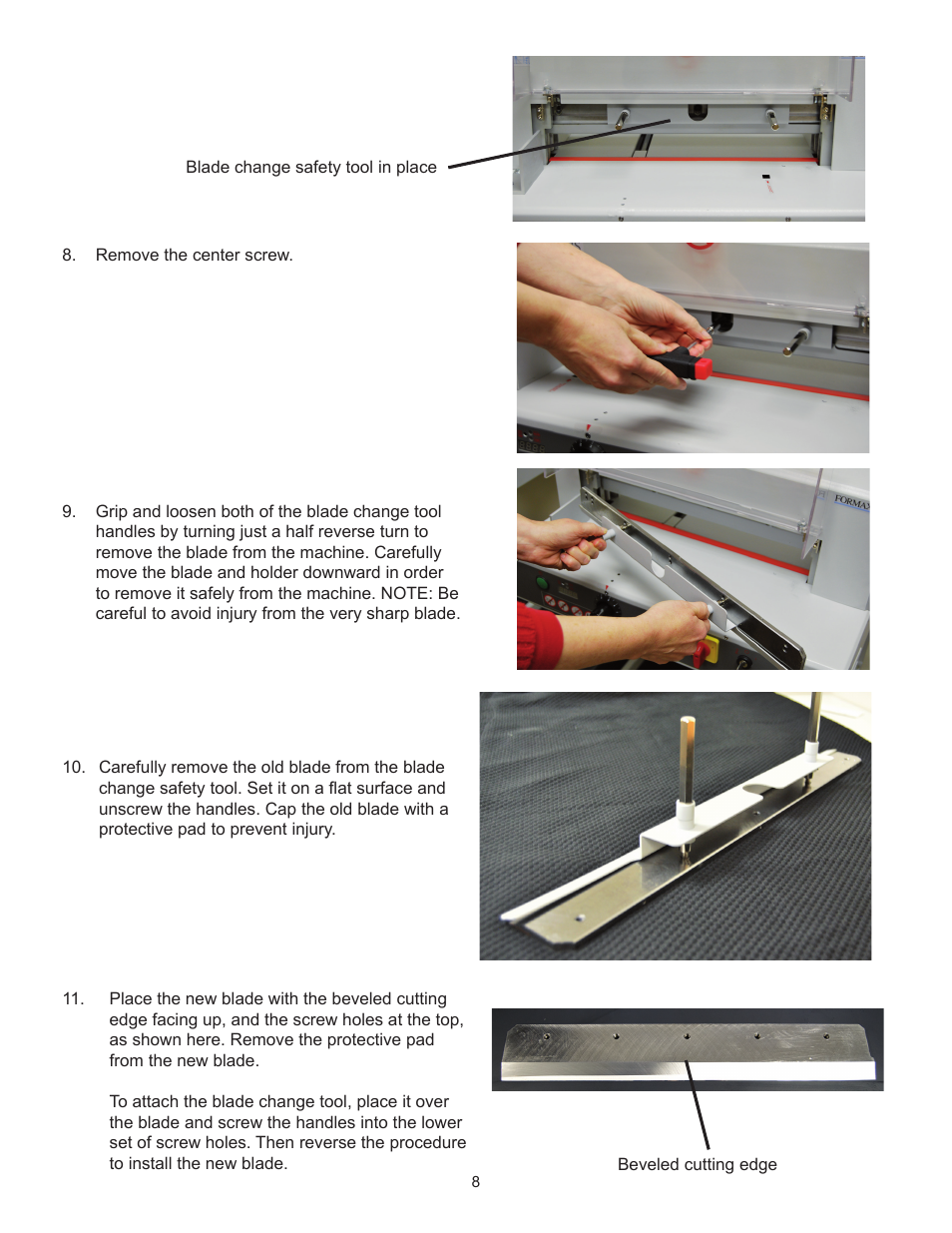 Formax Cut-True 27S User Manual | Page 11 / 11