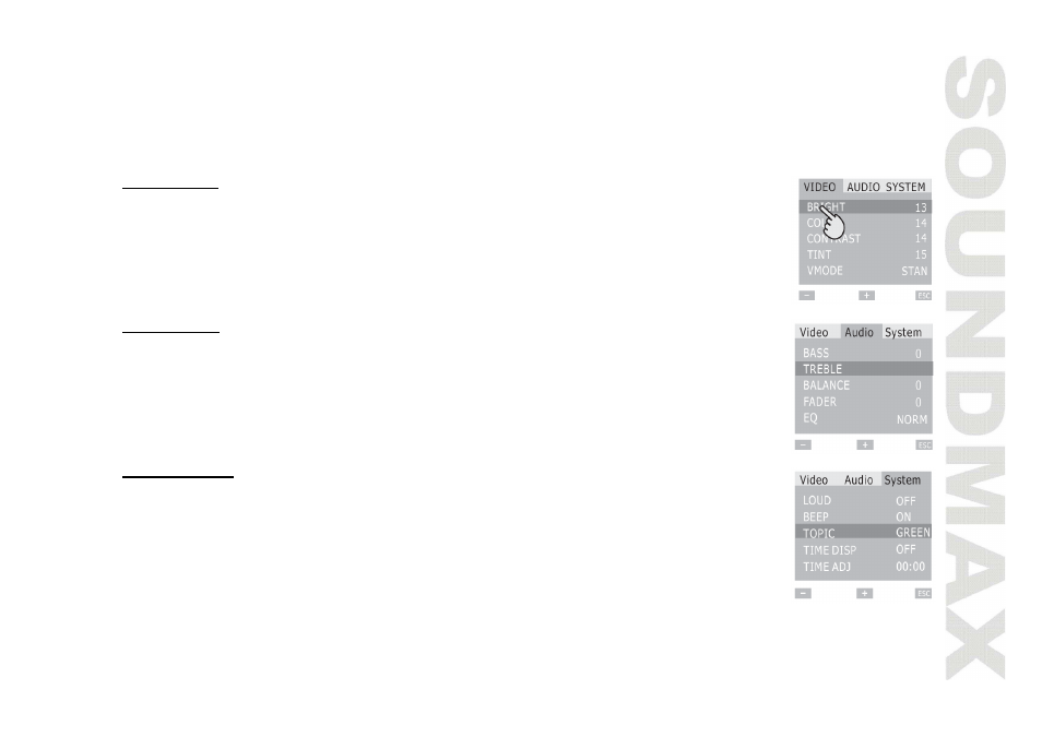 Operating with system menu | SoundMax SM-CMD3010 User Manual | Page 19 / 53