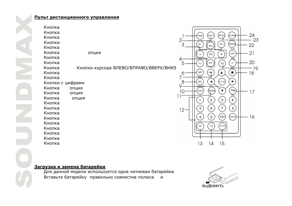SoundMax SM-CMD3010 User Manual | Page 34 / 53