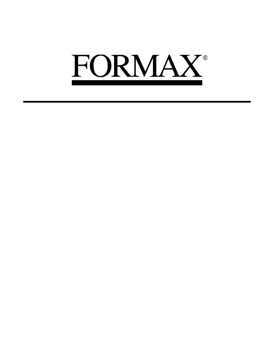 Formax FD 260-10 User Manual | 26 pages