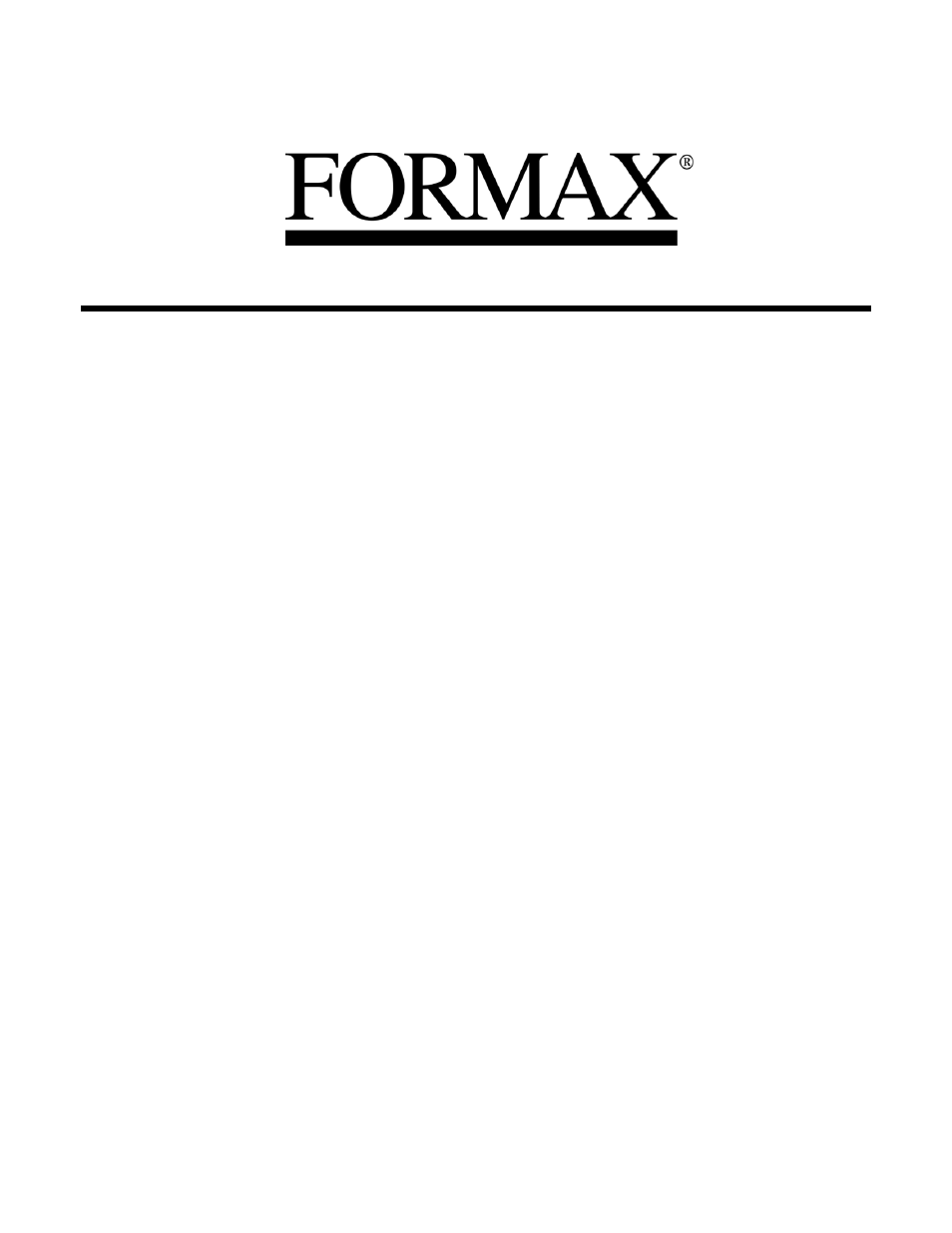 Formax FD 280-10 User Manual | 16 pages