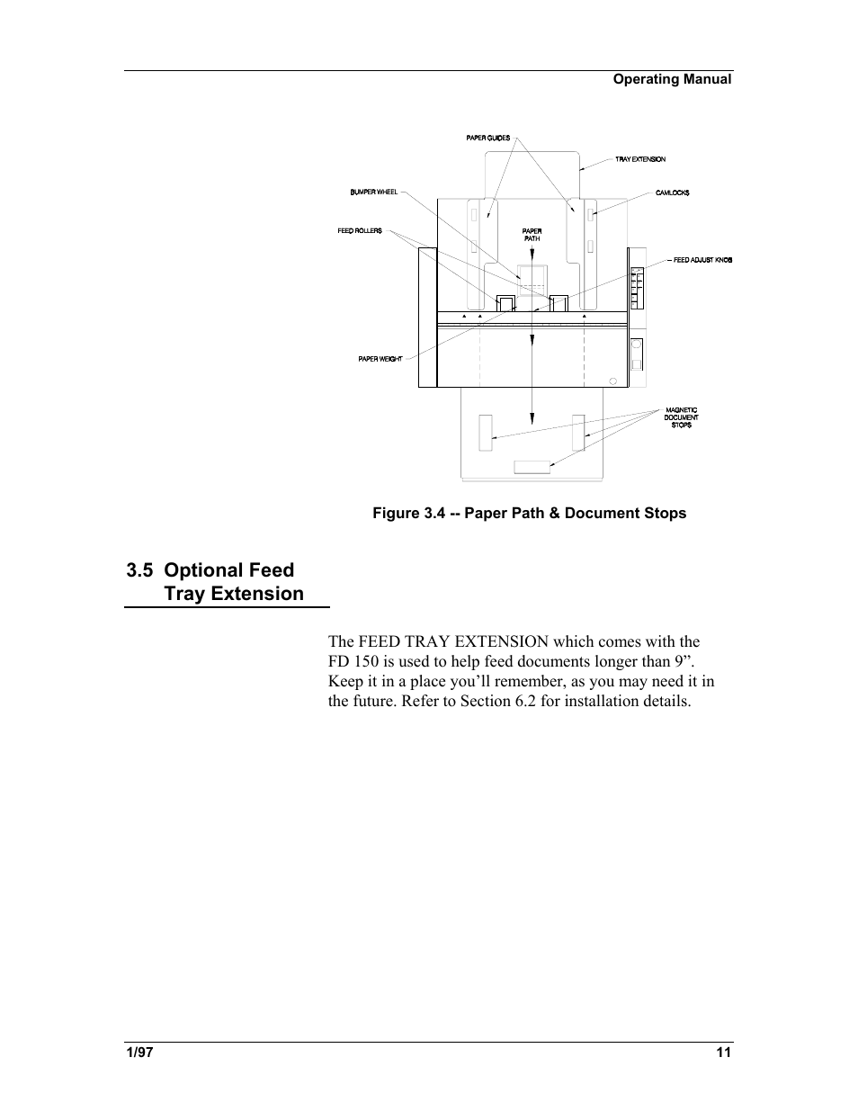 5 optional feed tray extension | Formax FD 150 User Manual | Page 15 / 48