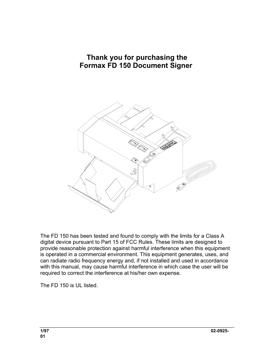 Formax FD 150 User Manual | Page 2 / 48