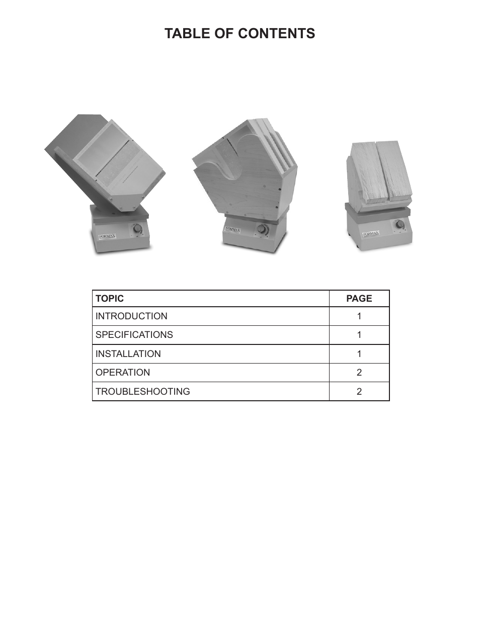 Formax 402 Series, Rev. 2 User Manual | Page 3 / 7