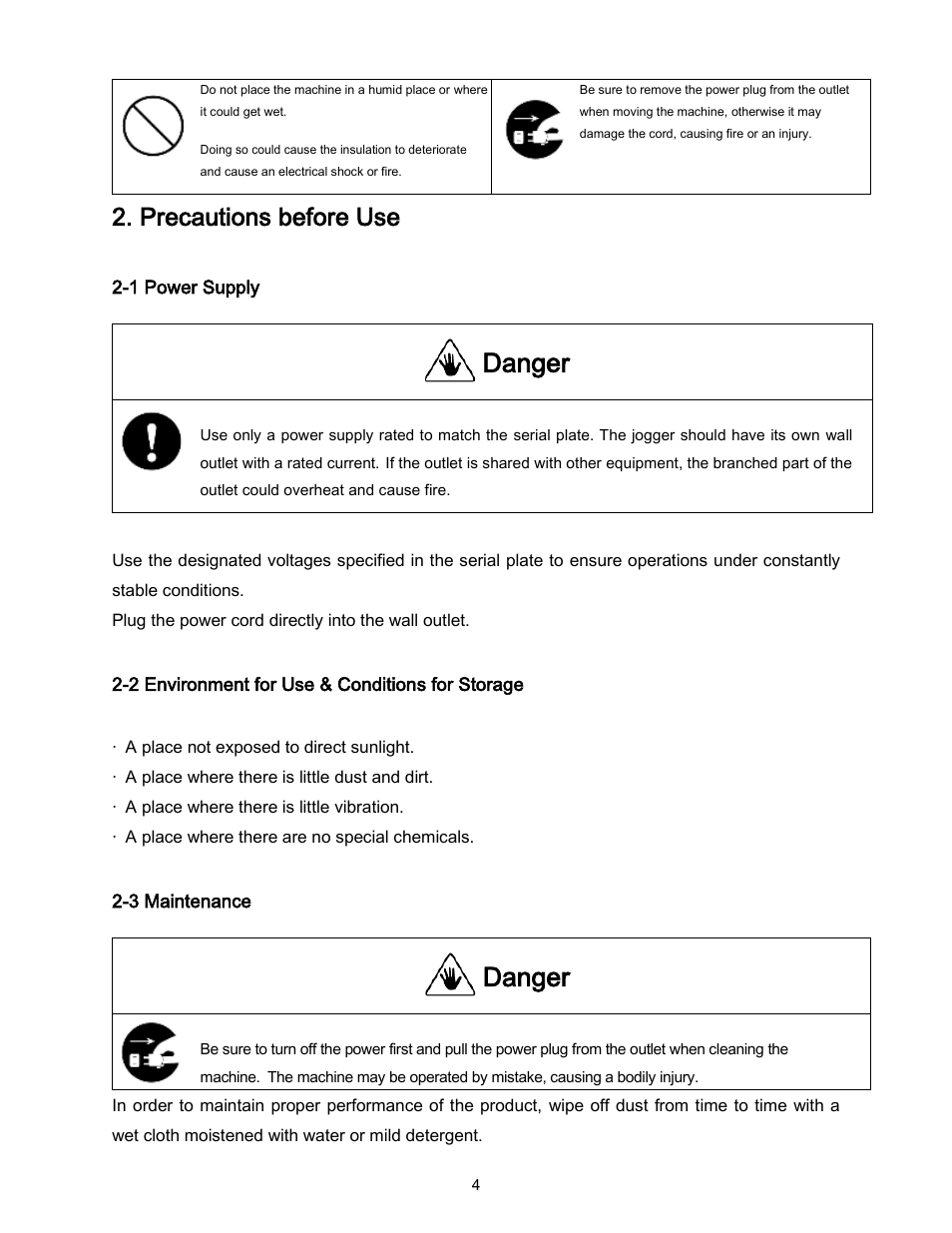 Danger, Precautions before use | Formax FD 402TA1 User Manual | Page 5 / 9