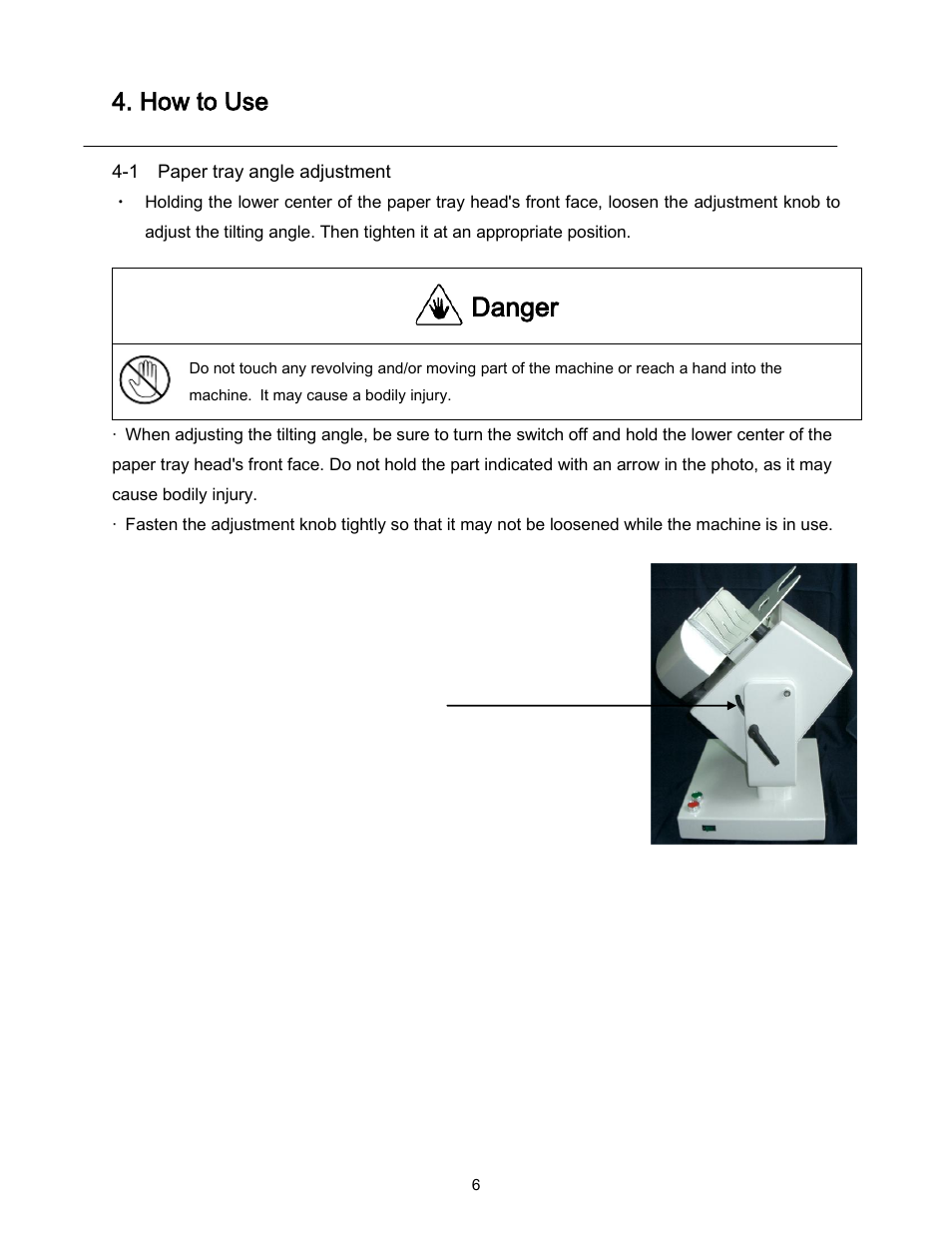 Danger, How to use | Formax FD 402TA1 User Manual | Page 7 / 9