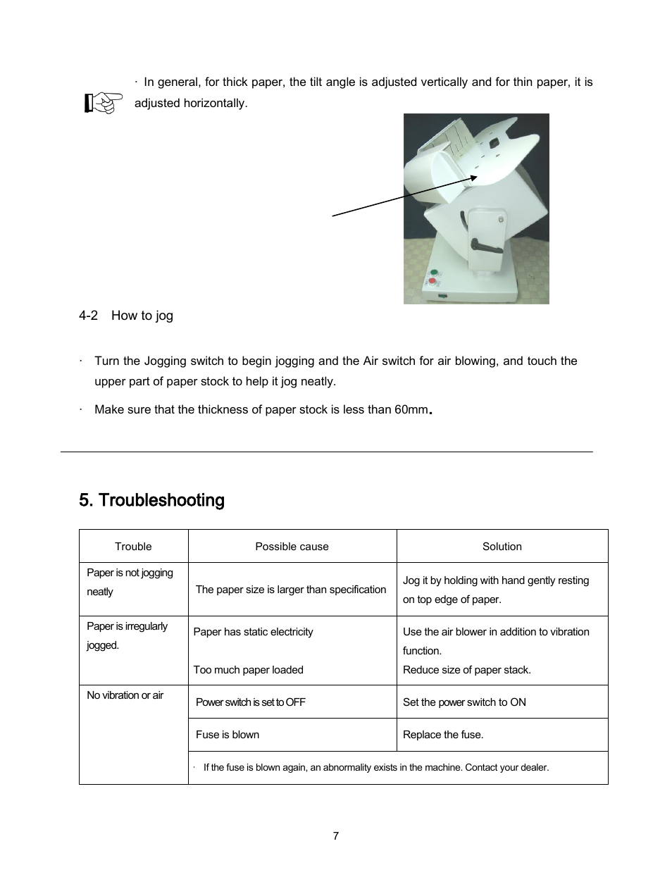 Troubleshooting | Formax FD 402TA1 User Manual | Page 8 / 9