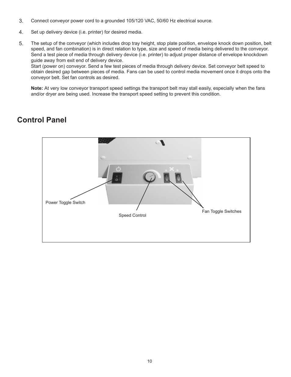 Control panel | Formax FD 4040 User Manual | Page 12 / 14